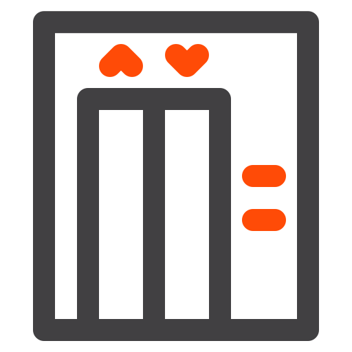 ascensore Generic color outline icona