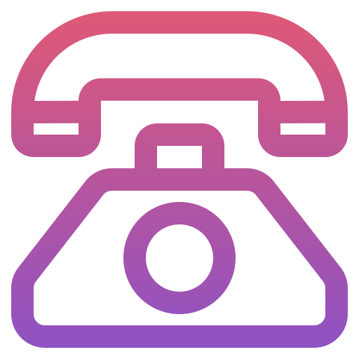 oude telefoon Generic gradient outline icoon