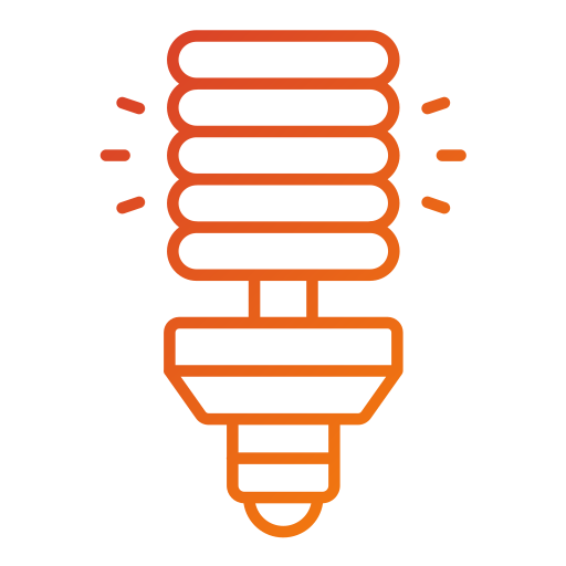 Fluorescent bulb Generic gradient outline icon