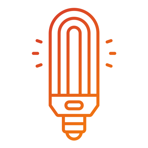 Neon light bulb Generic gradient outline icon