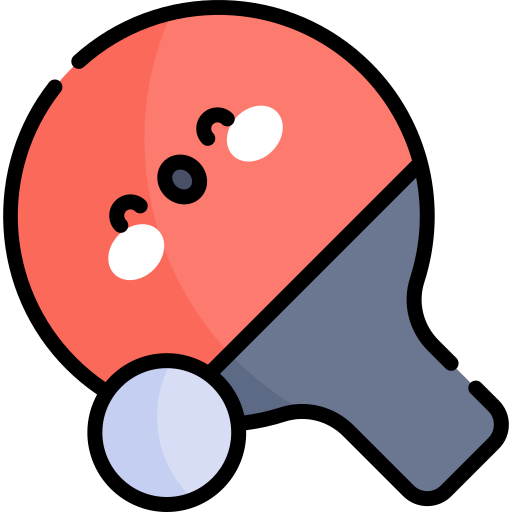 Table tennis Kawaii Lineal color icon