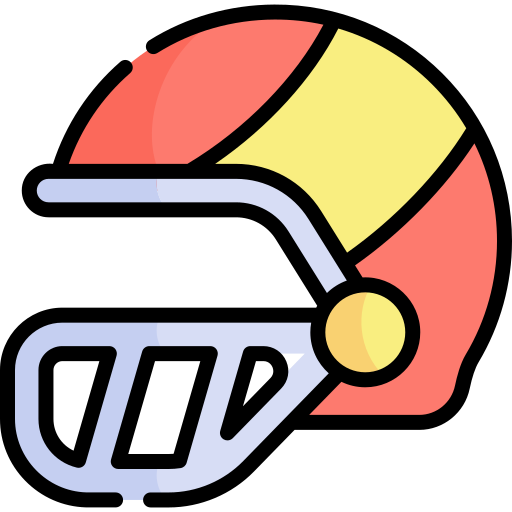 Helmet Kawaii Lineal color icon