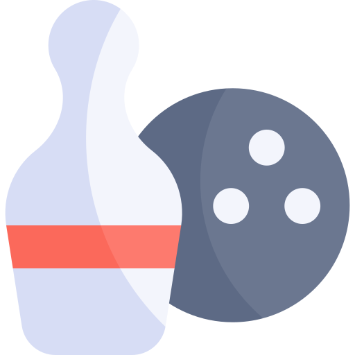 bowling Kawaii Flat icona
