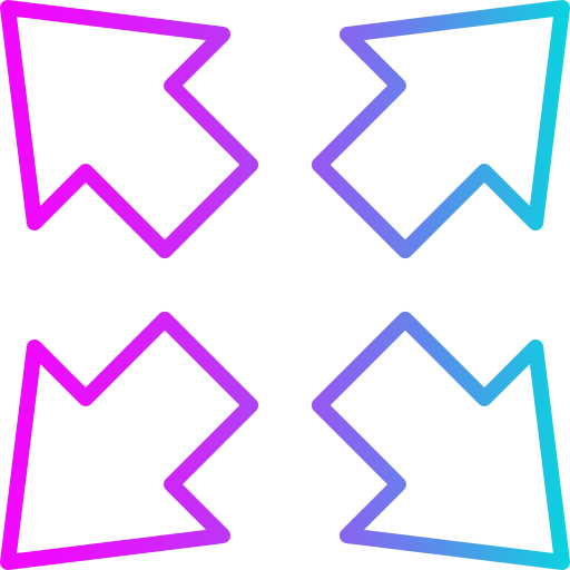 flechas Generic gradient outline icono