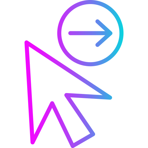 Cursor Generic gradient outline icon