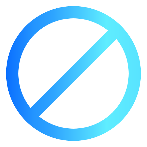 prohibición Generic gradient outline icono