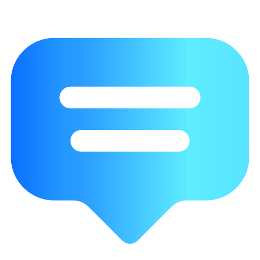 Talk bubble Generic gradient fill icon