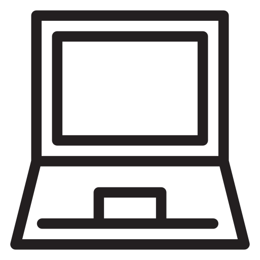 computadora kreev Studio Thin outline icono