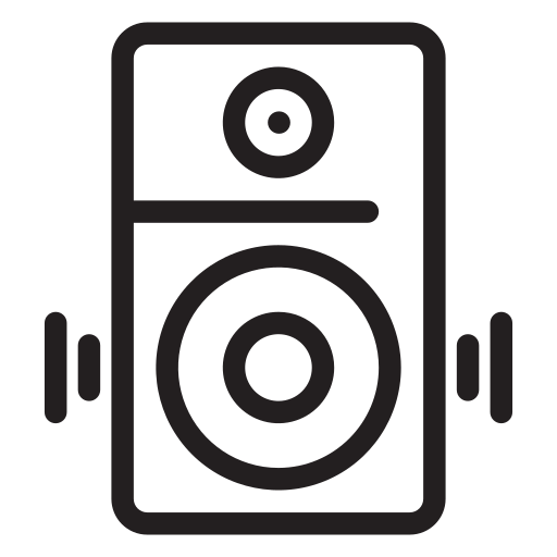 Sound kreev Studio Thin outline icon