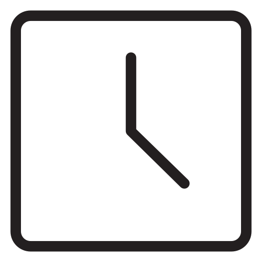 Clock kreev Studio Thin outline icon