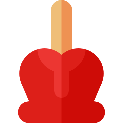 mela caramellata Basic Straight Flat icona
