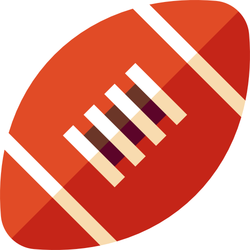 アメリカンフットボール Basic Straight Flat icon
