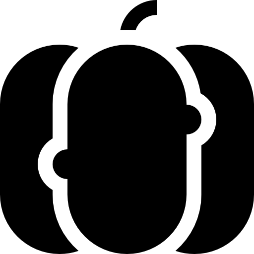 calabaza Basic Straight Filled icono
