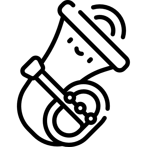 tuba Kawaii Lineal icono