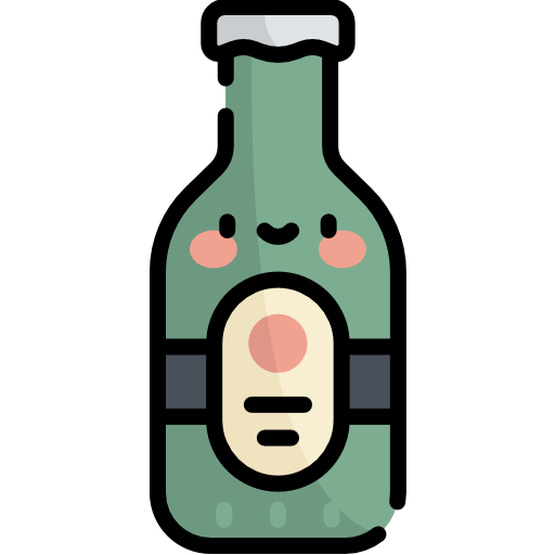 Пиво Kawaii Lineal color иконка