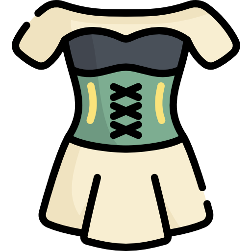 dirndl Kawaii Lineal color icon