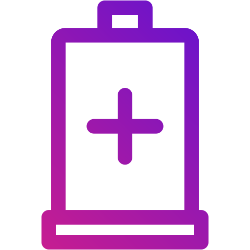 Полная батарея Generic gradient outline иконка