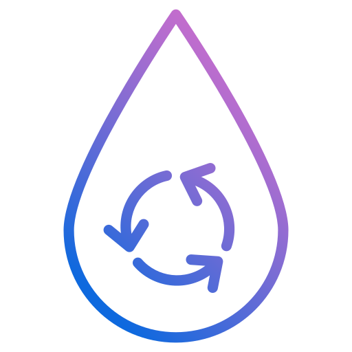eau Generic gradient outline Icône