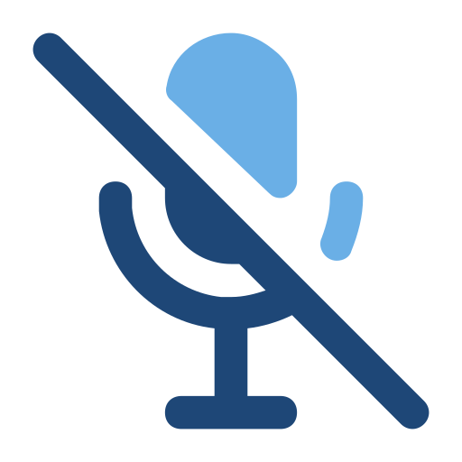 mikrofon aus Generic color fill icon
