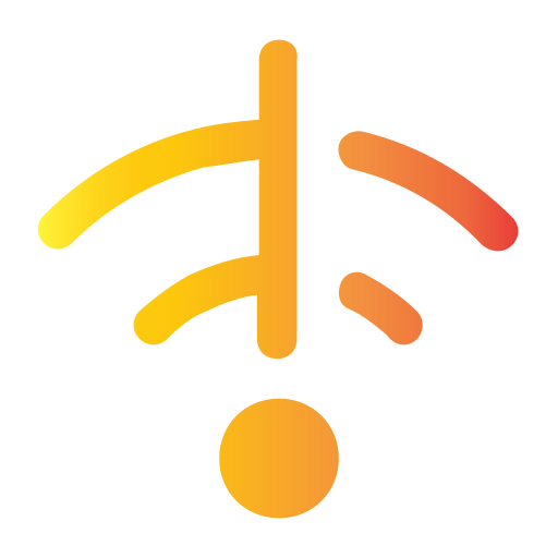 wi-fiなし Generic gradient fill icon