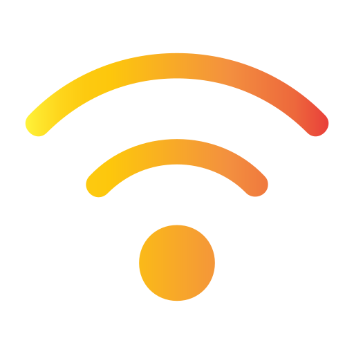 wifi-signaal Generic gradient fill icoon