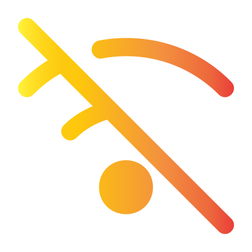 kein wlan Generic gradient fill icon