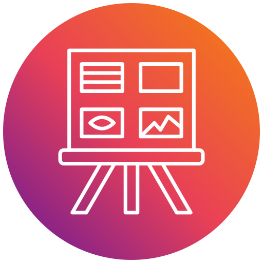 storyboard Generic gradient fill icon