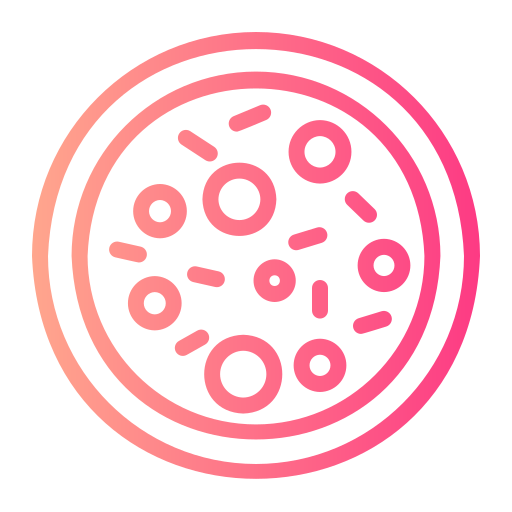 pizza Generic gradient outline ikona