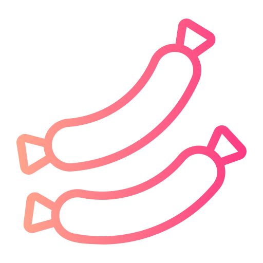 Sausage Generic gradient outline icon