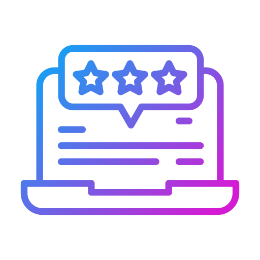 Reviews Generic gradient outline icon