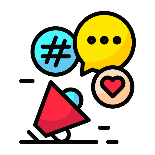 Social media Generic color lineal-color icon