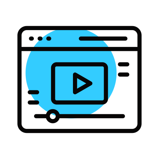 Video ad Generic color lineal-color icon