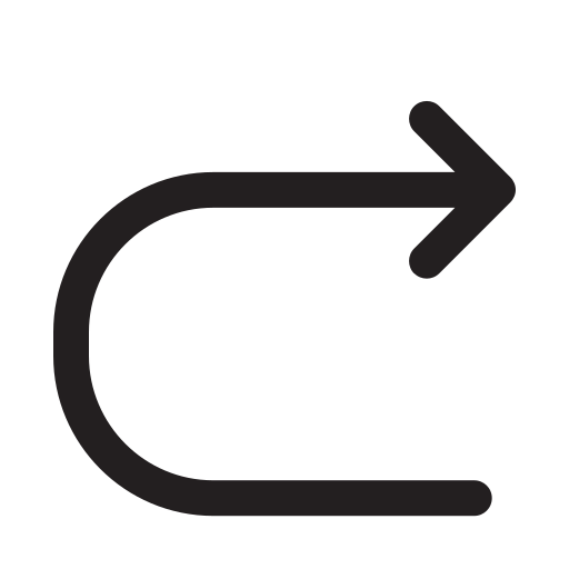 flecha kreev Studio Basic outline icono