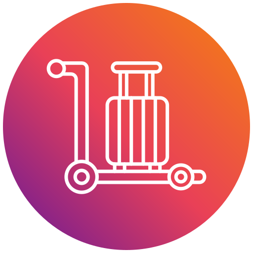Airport cart Generic gradient fill icon