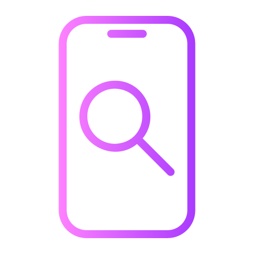 Mobile search Generic gradient outline icon