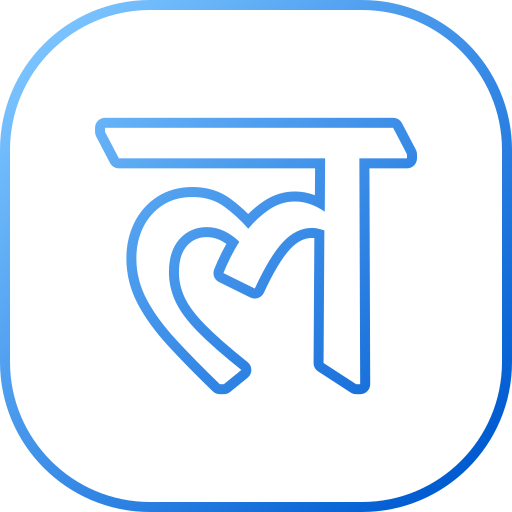 hindi Generic gradient outline icon