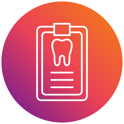 rekord dentystyczny Generic gradient fill ikona