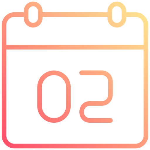 Date Generic gradient outline icon