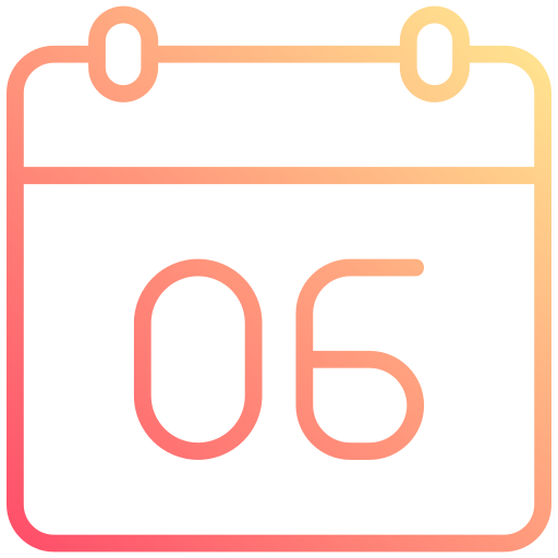 Date Generic gradient outline icon