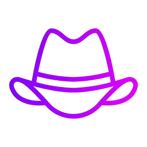 cappello da cowboy Generic gradient outline icona