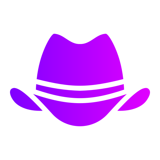 sombrero de vaquero Generic gradient fill icono