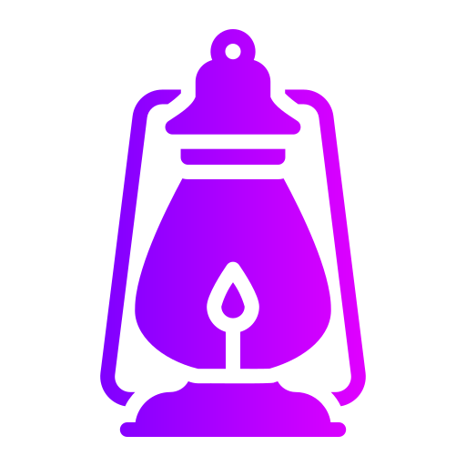lampe à huile Generic gradient fill Icône