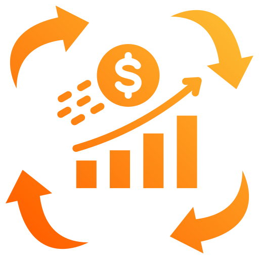 Continuous improvement Generic gradient fill icon