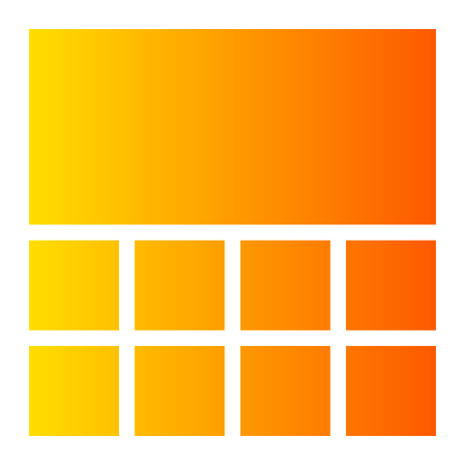 Grid Generic gradient fill icon