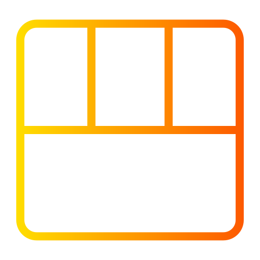Bottom view Generic gradient outline icon