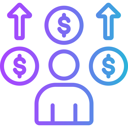 niezależność finansowa Generic gradient outline ikona