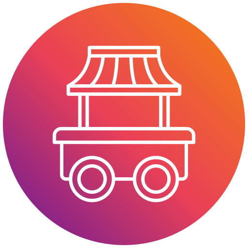 Food cart Generic gradient fill icon