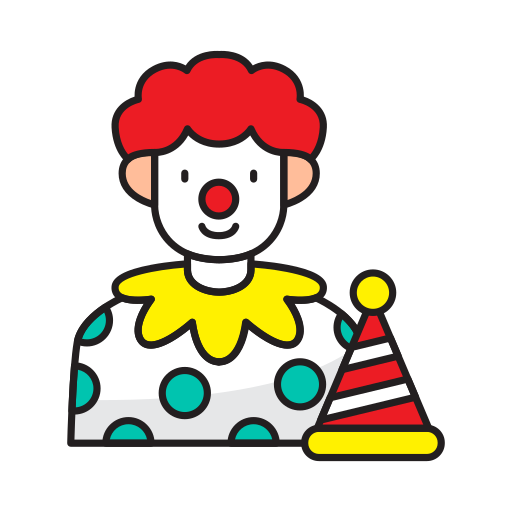 clown Generic color lineal-color icon