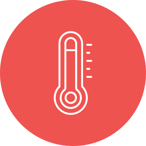 thermometer Generic color fill icoon