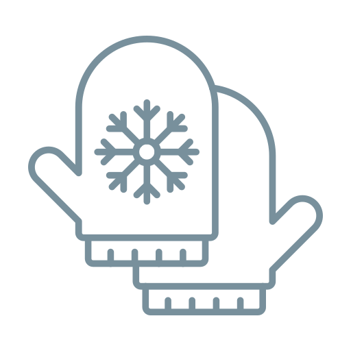 winter handschoenen Generic color outline icoon